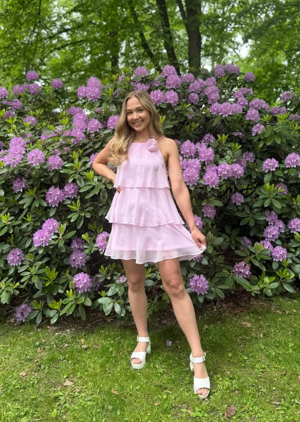 PCCLARA Short Dress - Pink Tulle